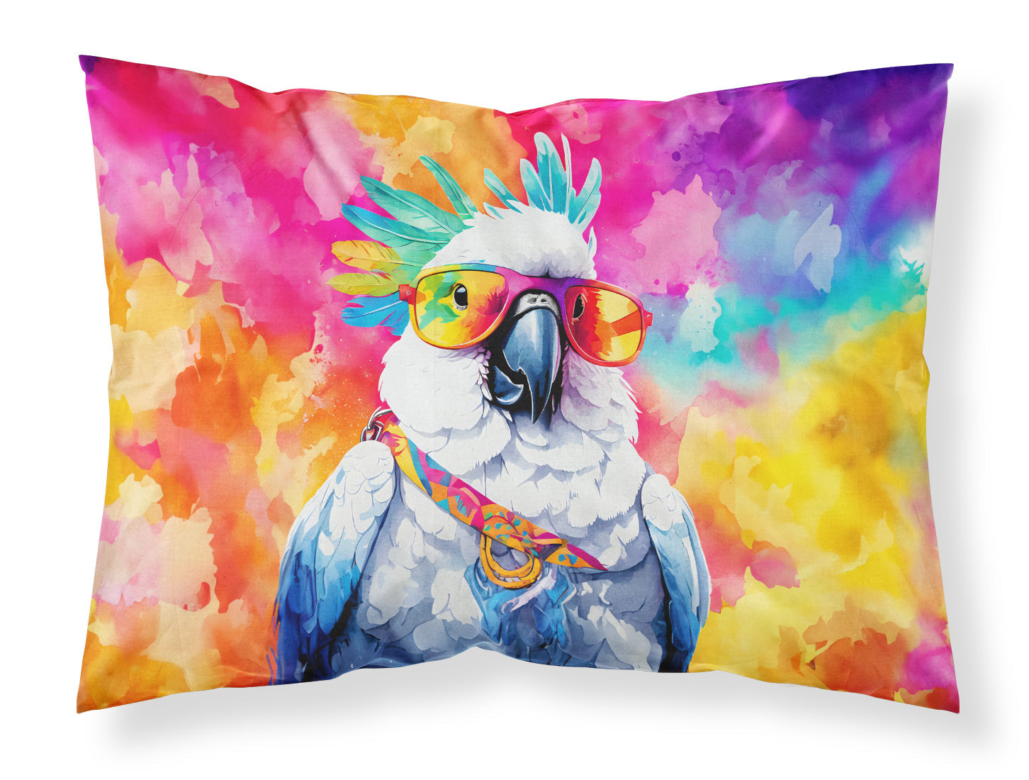 Hippie Animal Cockatoo Standard Pillowcase Lightweight Super Soft Easy Care Decorative Artwork Pillowcase, Standard