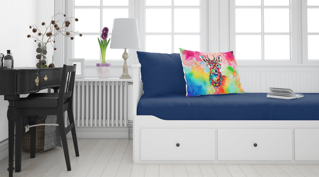 Hippie Animal Deer Standard Pillowcase Lightweight Super Soft Easy Care Decorative Artwork Pillowcase, Standard
