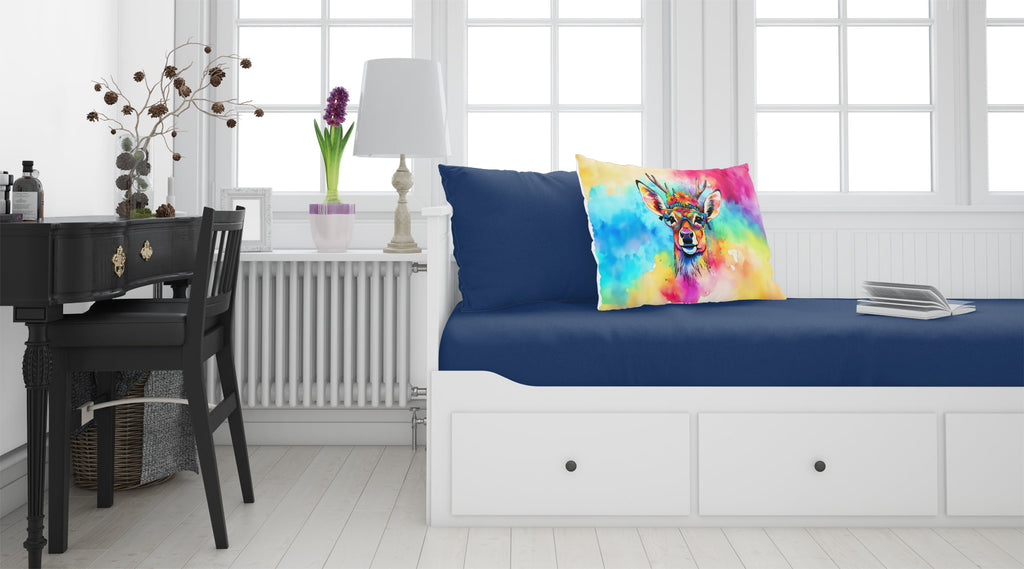 Hippie Animal Deer Standard Pillowcase Lightweight Super Soft Easy Care Decorative Artwork Pillowcase, Standard