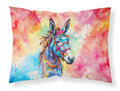 Hippie Animal Donkey Standard Pillowcase Lightweight Super Soft Easy Care Decorative Artwork Pillowcase, Standard