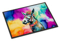 Hippie Animal Donkey Doormat Indoor Outdoor 18H X 27W Front Door Mat Rugs for Entryway, Non Slip Washable