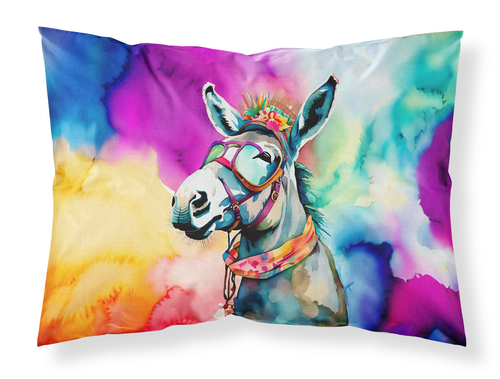 Hippie Animal Donkey Standard Pillowcase Lightweight Super Soft Easy Care Decorative Artwork Pillowcase, Standard