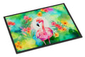 Hippie Animal Flamingo Doormat Indoor Outdoor 18H X 27W Front Door Mat Rugs for Entryway, Non Slip Washable