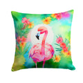 Hippie Animal Flamingo Decorative Throw Pillow 18x18 Indoor Outdoor Accent Cushion, Fabric Cover with Insert for Sofa, Bed, Porch & Living Room