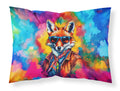 Hippie Animal Fox Standard Pillowcase Lightweight Super Soft Easy Care Decorative Artwork Pillowcase, Standard