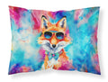 Hippie Animal Fox Standard Pillowcase Lightweight Super Soft Easy Care Decorative Artwork Pillowcase, Standard