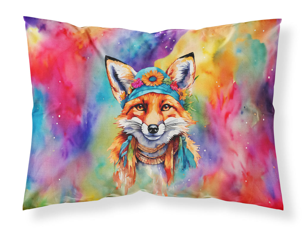Hippie Animal Fox Standard Pillowcase Lightweight Super Soft Easy Care Decorative Artwork Pillowcase, Standard