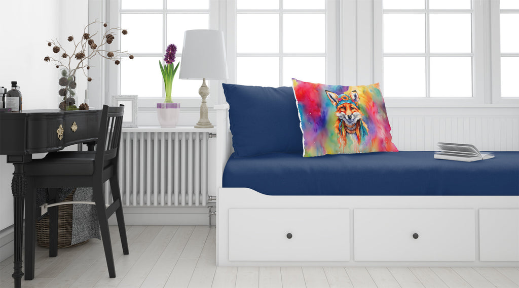 Hippie Animal Fox Standard Pillowcase Lightweight Super Soft Easy Care Decorative Artwork Pillowcase, Standard