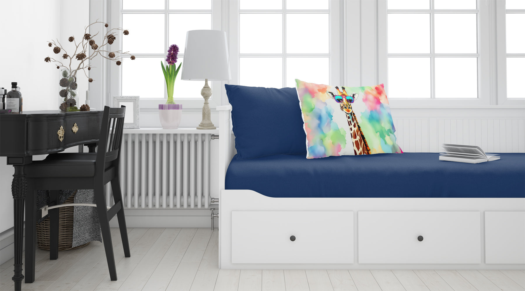 Hippie Animal Giraffe Standard Pillowcase Lightweight Super Soft Easy Care Decorative Artwork Pillowcase, Standard