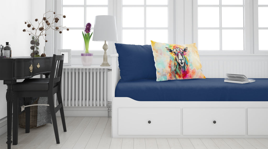 Hippie Animal Goat Standard Pillowcase Lightweight Super Soft Easy Care Decorative Artwork Pillowcase, Standard