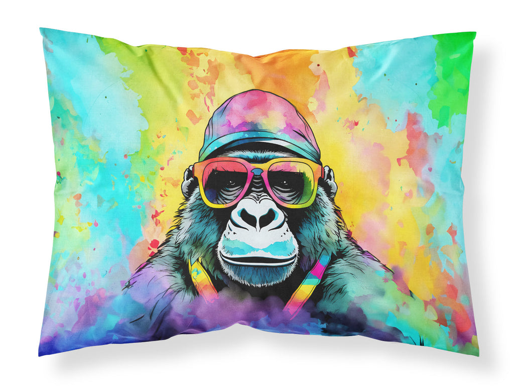 Hippie Animal Gorilla Standard Pillowcase Lightweight Super Soft Easy Care Decorative Artwork Pillowcase, Standard