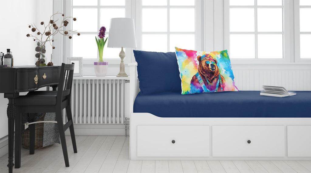 Hippie Animal Grizzly Bear Standard Pillowcase Lightweight Super Soft Easy Care Decorative Artwork Pillowcase, Standard