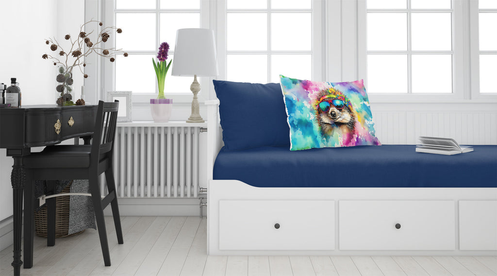 Hippie Animal Hedgehog Standard Pillowcase Lightweight Super Soft Easy Care Decorative Artwork Pillowcase, Standard