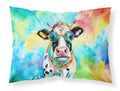 Hippie Animal Cow Standard Pillowcase Lightweight Super Soft Easy Care Decorative Artwork Pillowcase, Standard