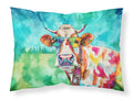 Hippie Animal Cow Standard Pillowcase Lightweight Super Soft Easy Care Decorative Artwork Pillowcase, Standard