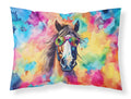 Hippie Animal Horse Standard Pillowcase Lightweight Super Soft Easy Care Decorative Artwork Pillowcase, Standard