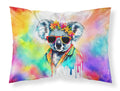 Hippie Animal Koala Standard Pillowcase Lightweight Super Soft Easy Care Decorative Artwork Pillowcase, Standard