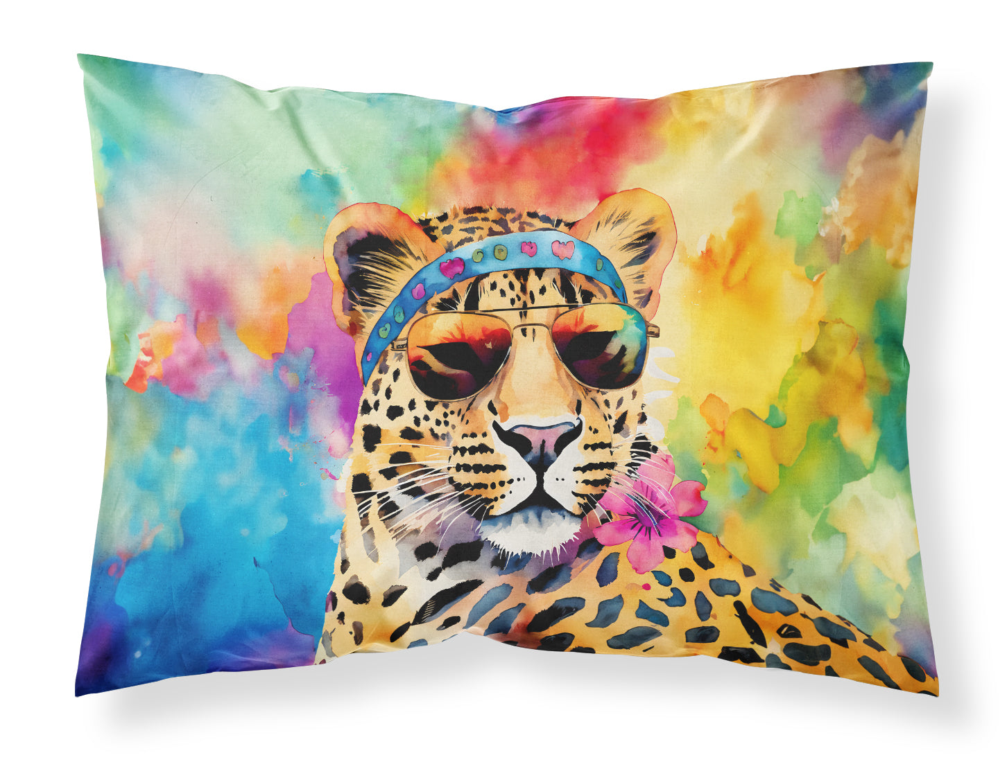 Hippie Animal Leopard Standard Pillowcase Lightweight Super Soft Easy Care Decorative Artwork Pillowcase, Standard