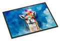 Hippie Animal Llama Doormat Indoor Outdoor 18H X 27W Front Door Mat Rugs for Entryway, Non Slip Washable