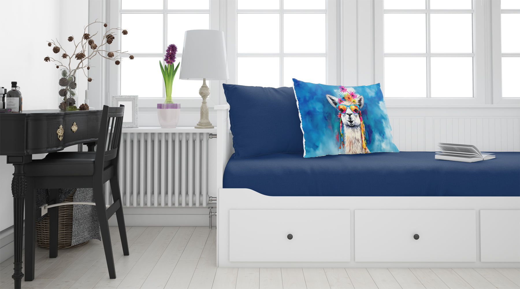 Hippie Animal Llama Standard Pillowcase Lightweight Super Soft Easy Care Decorative Artwork Pillowcase, Standard