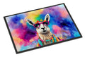 Hippie Animal Llama Doormat Indoor Outdoor 18H X 27W Front Door Mat Rugs for Entryway, Non Slip Washable