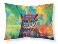 Hippie Animal Owl Standard Pillowcase Lightweight Super Soft Easy Care Decorative Artwork Pillowcase, Standard