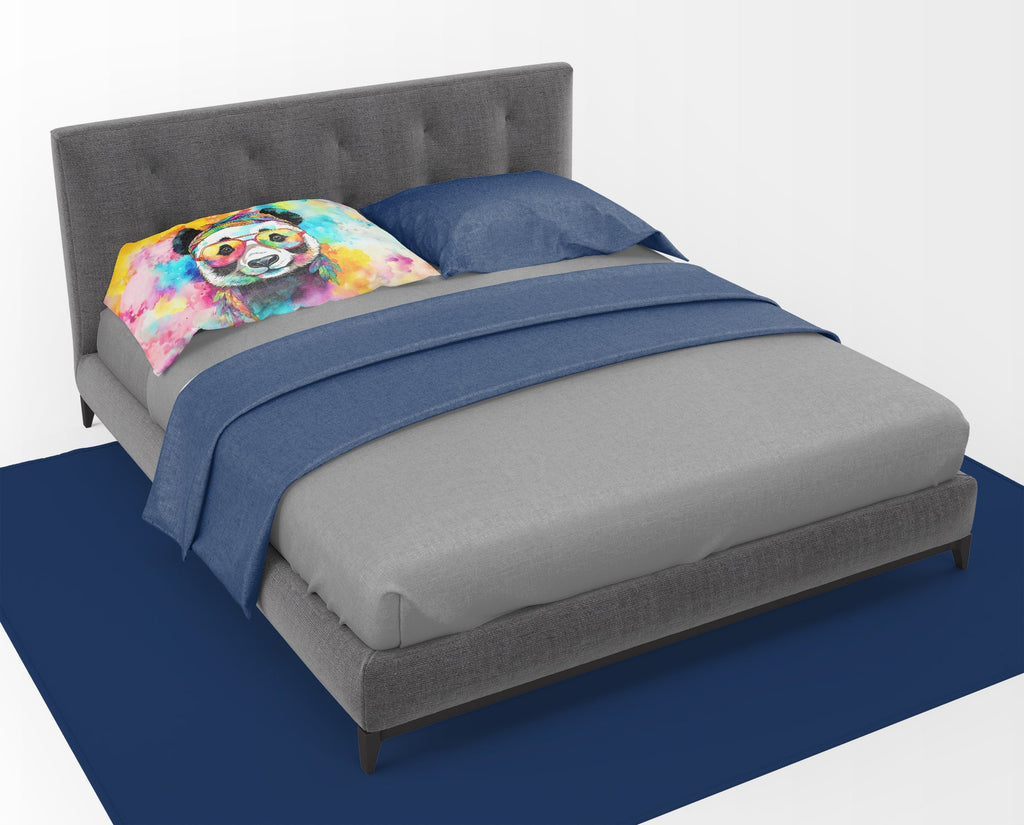 Hippie Animal Panda Standard Pillowcase Lightweight Super Soft Easy Care Decorative Artwork Pillowcase, Standard