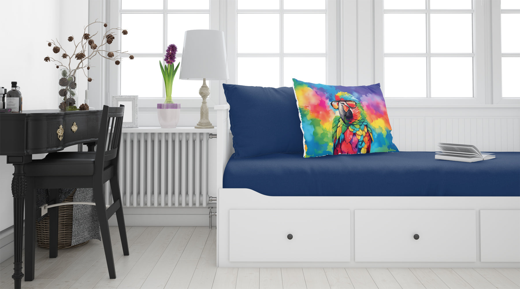 Hippie Animal Parrot Standard Pillowcase Lightweight Super Soft Easy Care Decorative Artwork Pillowcase, Standard
