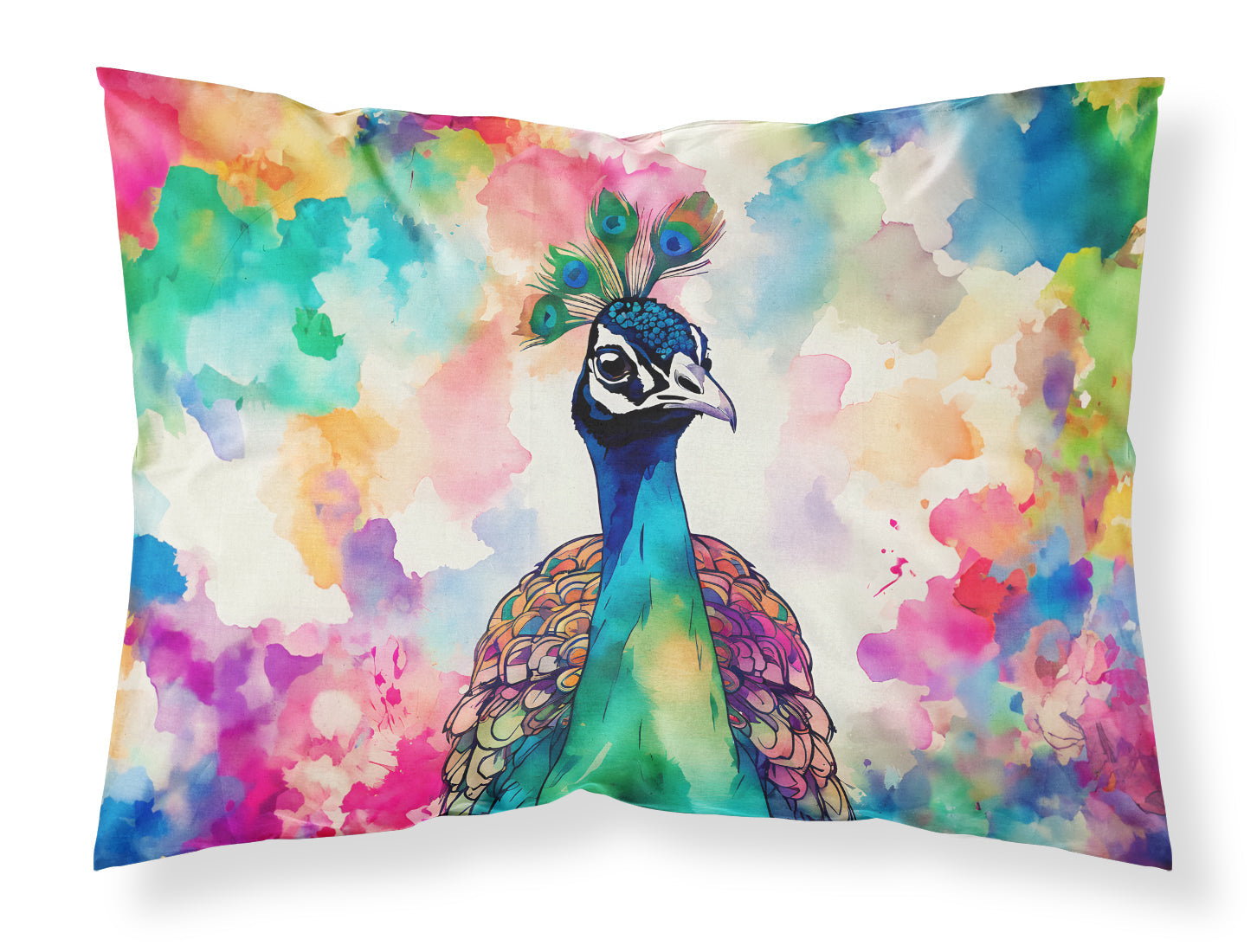 Hippie Animal Peacock Standard Pillowcase Lightweight Super Soft Easy Care Decorative Artwork Pillowcase, Standard