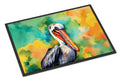 Hippie Animal Pelican Doormat Indoor Outdoor 18H X 27W Front Door Mat Rugs for Entryway, Non Slip Washable