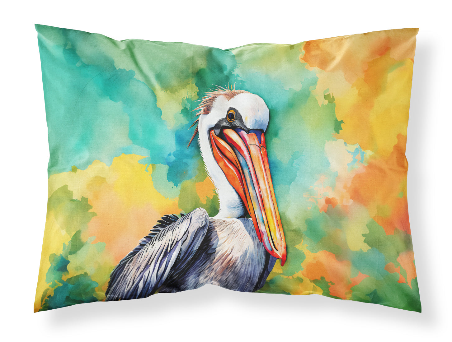 Hippie Animal Pelican Standard Pillowcase Lightweight Super Soft Easy Care Decorative Artwork Pillowcase, Standard