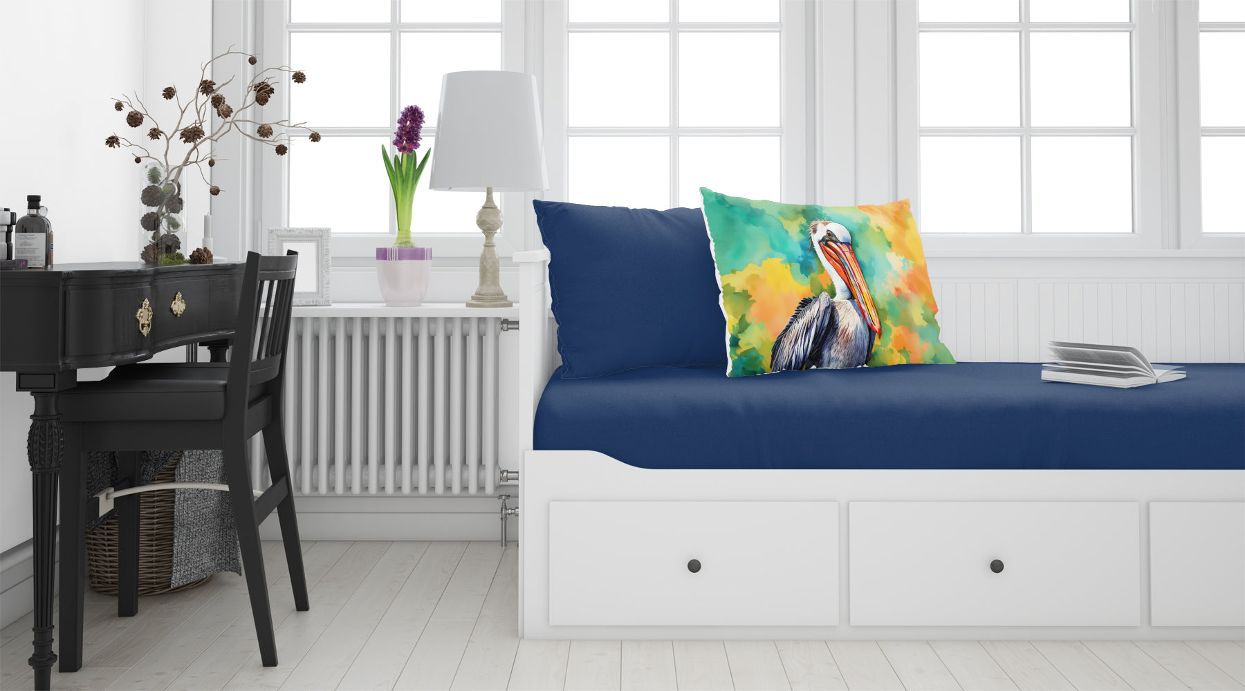 Hippie Animal Pelican Standard Pillowcase Lightweight Super Soft Easy Care Decorative Artwork Pillowcase, Standard