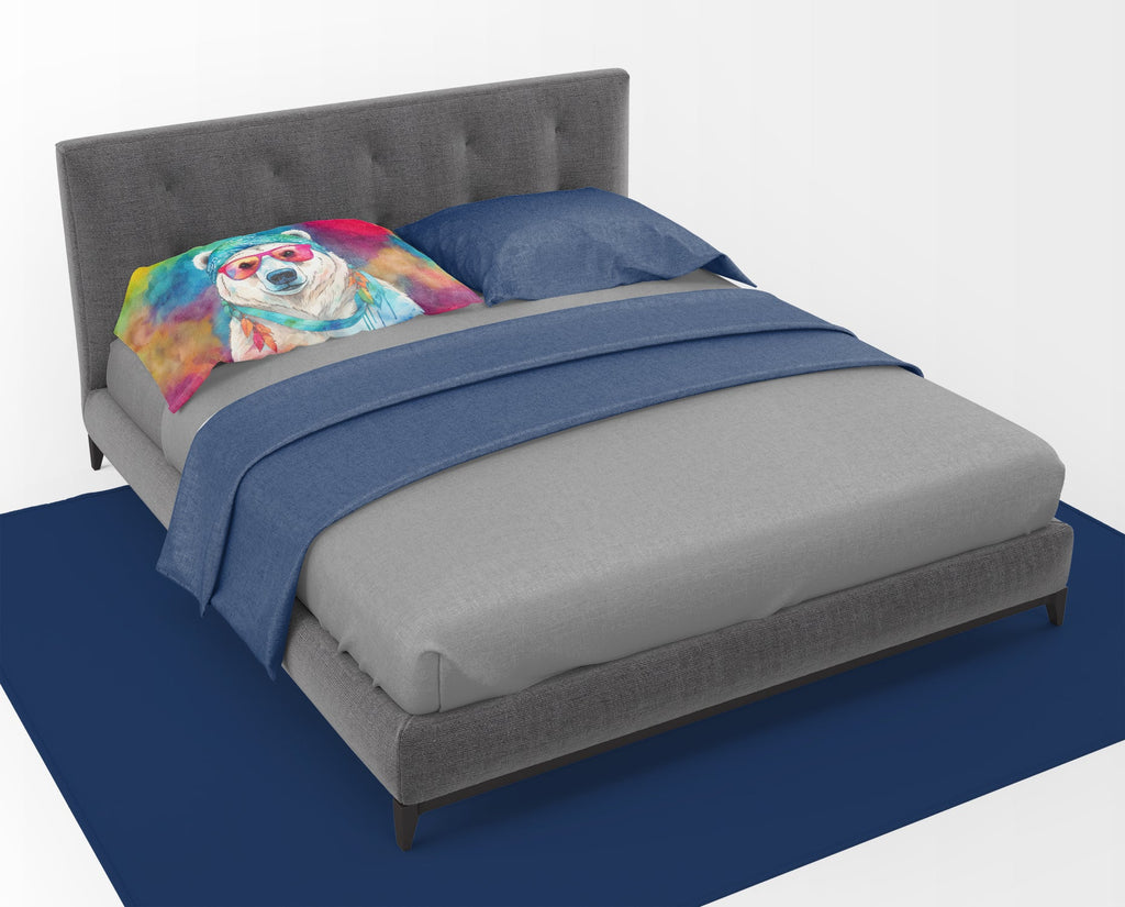 Hippie Animal Polar Bear Standard Pillowcase Lightweight Super Soft Easy Care Decorative Artwork Pillowcase, Standard
