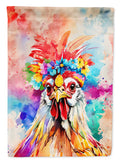 Hippie Animal Polish Poland Rooster House Flag 28x40 Porch Sleeve Pole Decorative Outside Yard Banner Artwork Wall Hanging, Polyester
