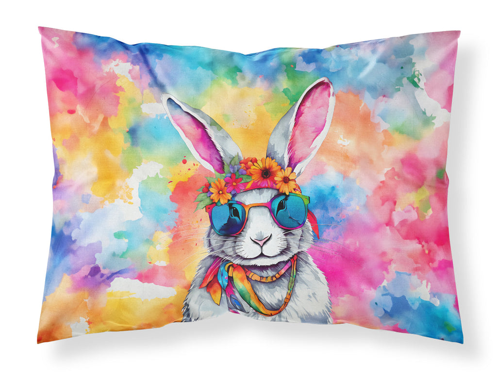 Hippie Animal Rabbit Standard Pillowcase Lightweight Super Soft Easy Care Decorative Artwork Pillowcase, Standard