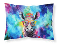 Hippie Animal Rhinoceros Standard Pillowcase Lightweight Super Soft Easy Care Decorative Artwork Pillowcase, Standard