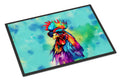 Hippie Animal Rooster Doormat Indoor Outdoor 18H X 27W Front Door Mat Rugs for Entryway, Non Slip Washable