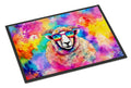 Hippie Animal Sheep Doormat Indoor Outdoor 24H X 36W Front Door Mat Rugs for Entryway, Non Slip Washable Low Pile,
