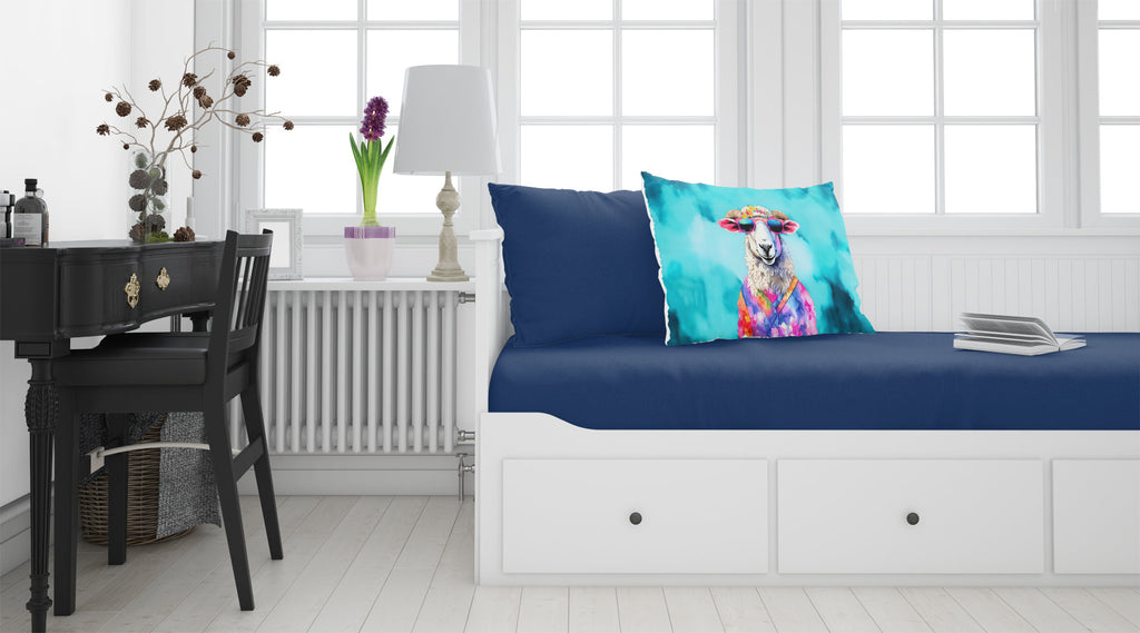Hippie Animal Sheep Standard Pillowcase Lightweight Super Soft Easy Care Decorative Artwork Pillowcase, Standard