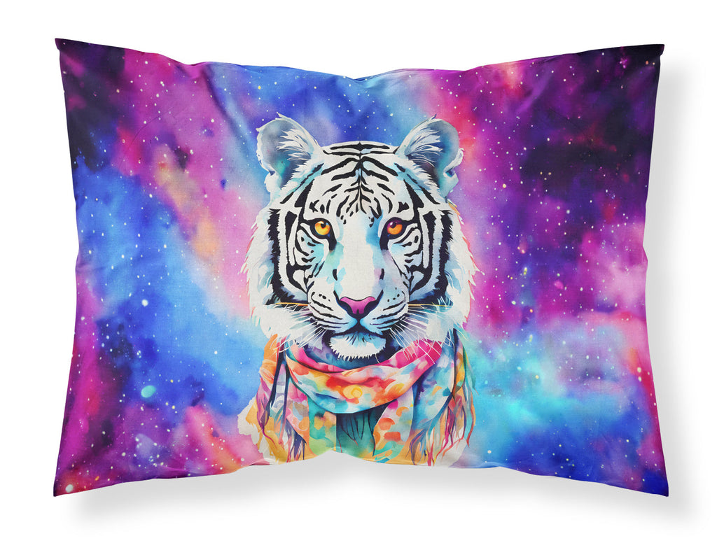 Hippie Animal White Tiger Standard Pillowcase Lightweight Super Soft Easy Care Decorative Artwork Pillowcase, Standard