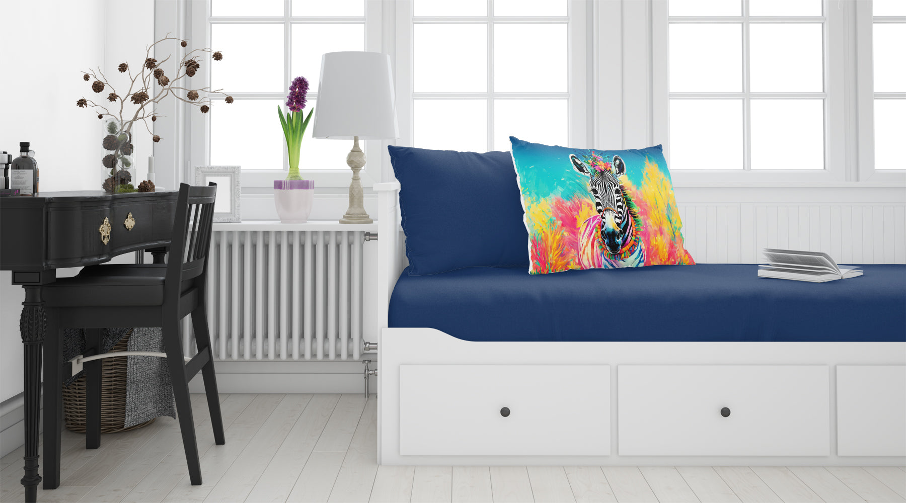 Hippie Animal Zebra Standard Pillowcase Lightweight Super Soft Easy Care Decorative Artwork Pillowcase, Standard