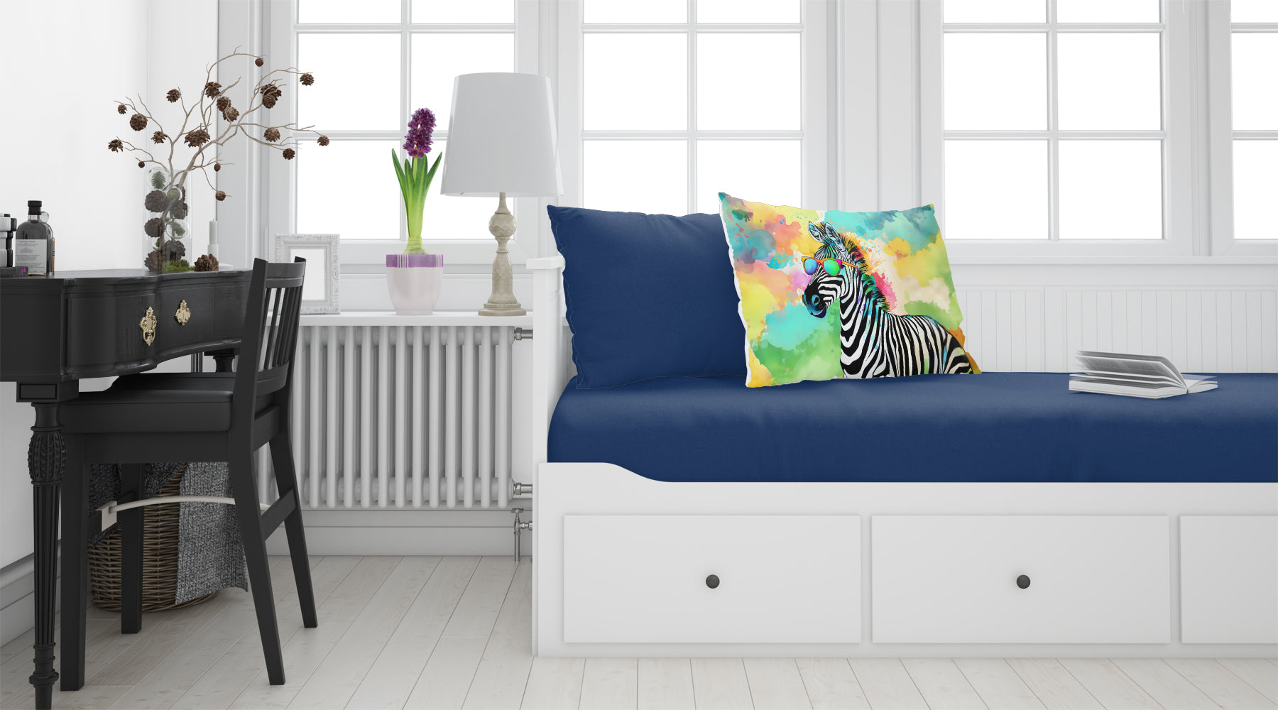 Hippie Animal Zebra Standard Pillowcase Lightweight Super Soft Easy Care Decorative Artwork Pillowcase, Standard