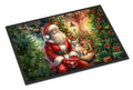 Chihuahua and Santa Claus Doormat Indoor Outdoor 18H X 27W Front Door Mat Rugs for Entryway, Non Slip Washable