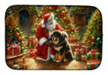 Tibetan Mastiff and Santa Claus Dish Drying Mat Absorbent Dish Drying Mat Pad for Kitchen Counter Dish Drainer Mat for Countertop, 14 x 21", Multicolor