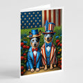 All American Australian Cattle Dog Greeting Cards Pack of 8 Blank Cards with Envelopes Whimsical A7 Size 5x7