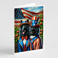 All American Belgian Sheepdog Greeting Cards Pack of 8 Blank Cards with Envelopes Whimsical A7 Size 5x7