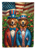 All American Chesapeake Bay Retriever House Flag 28x40 Porch Sleeve Pole Decorative Outside Yard Banner Artwork Wall Hanging, Polyester