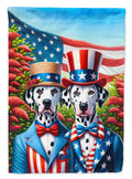 All American Dalmatian House Flag 28x40 Porch Sleeve Pole Decorative Outside Yard Banner Artwork Wall Hanging, Polyester