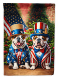 All American English Bulldog House Flag 28x40 Porch Sleeve Pole Decorative Outside Yard Banner Artwork Wall Hanging, Polyester