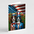 All American English Springer Spaniel Greeting Cards Pack of 8 Blank Cards with Envelopes Whimsical A7 Size 5x7